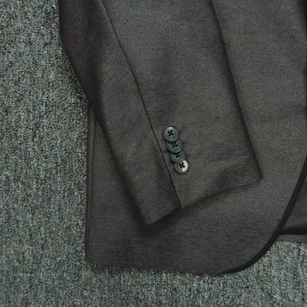 Kenneth Cole Reaction Mens‎ 38S Gray Silver Sheen Sport Coat Jacket Formal